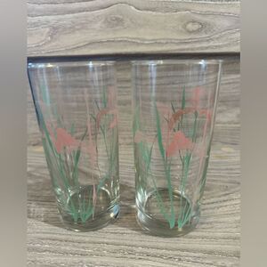 Vintage barware Iris Glasses
